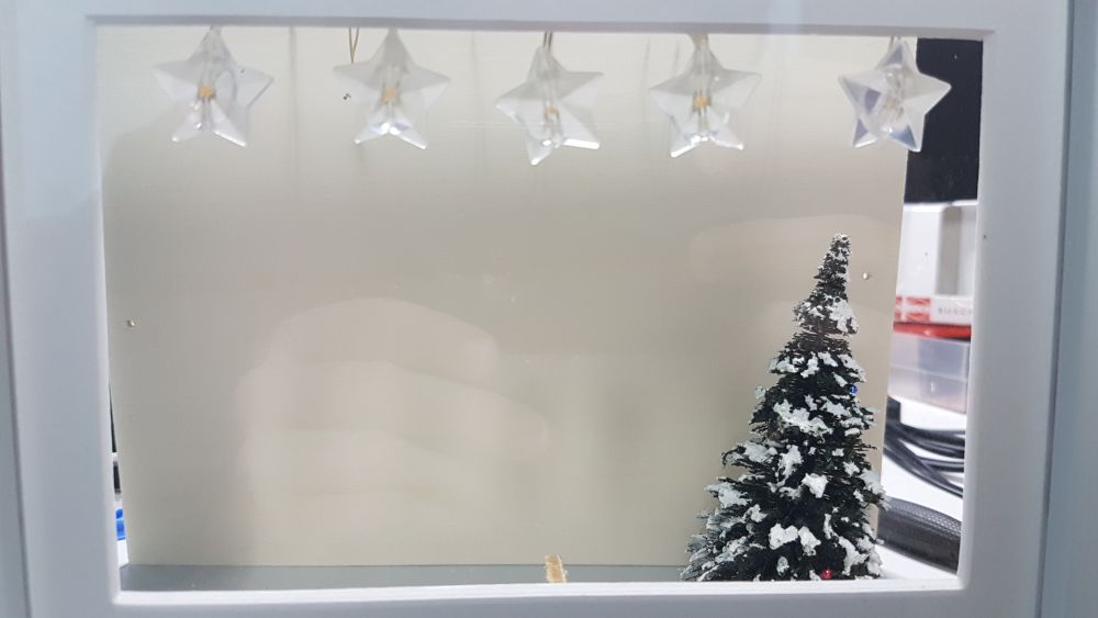 Weihnachts-Diorama - der Bau hat begonnen